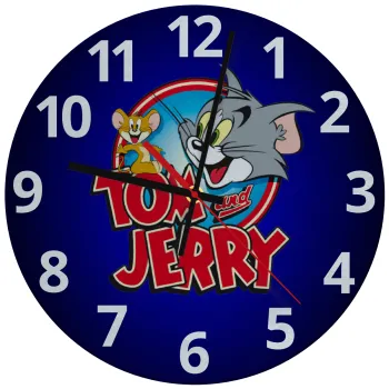 Tom and Jerry, Ρολόι τοίχου γυάλινο (30cm)