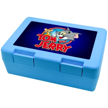 Tom and Jerry, Children's cookie container LIGHT BLUE 185x128x65mm (BPA free plastic)