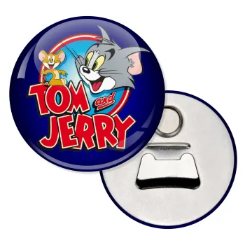 Tom and Jerry, Μαγνητάκι και ανοιχτήρι μπύρας στρογγυλό διάστασης 5,9cm