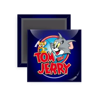 Tom and Jerry, Μαγνητάκι ψυγείου τετράγωνο διάστασης 5x5cm