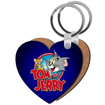 Τομ και Τζέρι, Μπρελόκ Ξύλινο καρδιά MDF