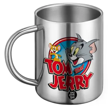 Τομ και Τζέρι, Ανοξείδωτη Μεταλλική Κούπα 450ml - Διπλού Τοιχώματος