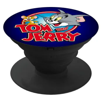 Tom and Jerry, Phone Holders Stand  Black Hand-held Mobile Phone Holder