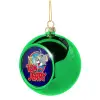 Green Christmas tree ornament ball 8cm