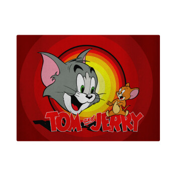 Tom and Jerry, Επιφάνεια κοπής γυάλινη (38x28cm)