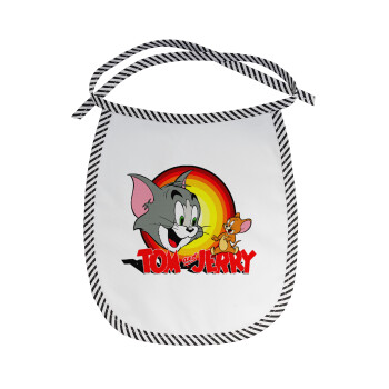 Tom and Jerry, Σαλιάρα μωρού αλέκιαστη με κορδόνι Μαύρη