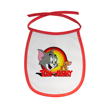 Tom and Jerry, Σαλιάρα μωρού αλέκιαστη με κορδόνι Κόκκινη
