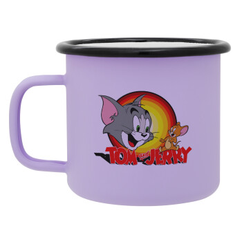 Tom and Jerry, Κούπα Μεταλλική εμαγιέ ΜΑΤ Light Pastel Purple 360ml