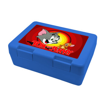 Tom and Jerry, Παιδικό δοχείο κολατσιού ΜΠΛΕ 185x128x65mm (BPA free πλαστικό)