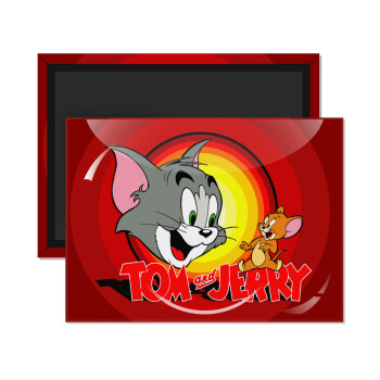 Tom and Jerry, Ορθογώνιο μαγνητάκι ψυγείου διάστασης 9x6cm