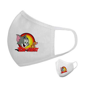 Tom and Jerry, Μάσκα υφασμάτινη υψηλής άνεσης παιδική (Δώρο πλαστική θήκη)