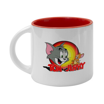 Tom and Jerry, Κούπα κεραμική 400ml Λευκή/Κόκκινη