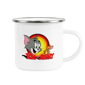 Tom and Jerry, Κούπα Μεταλλική εμαγιέ λευκη 360ml