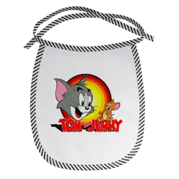 Tom and Jerry, Σαλιάρα μωρού αλέκιαστη με κορδόνι Μαύρη