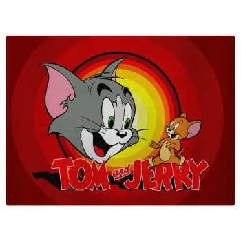 Tom and Jerry, Επιφάνεια κοπής γυάλινη (38x28cm)