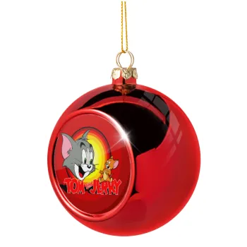 Tom and Jerry, Christmas tree ball Red 8cm