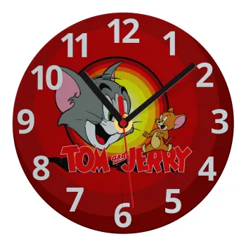 Tom and Jerry, Ρολόι τοίχου γυάλινο (20cm)