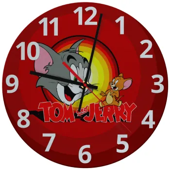 Tom and Jerry, Ρολόι τοίχου γυάλινο (30cm)