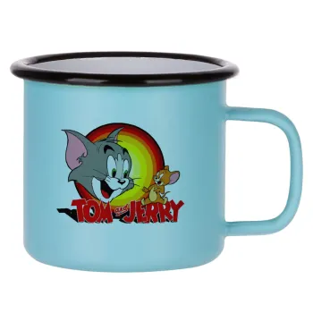 Tom and Jerry, Κούπα Μεταλλική εμαγιέ ΜΑΤ σιέλ 360ml