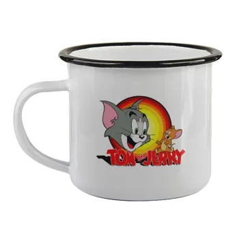 Tom and Jerry, Κούπα εμαγιέ με μαύρο χείλος 360ml