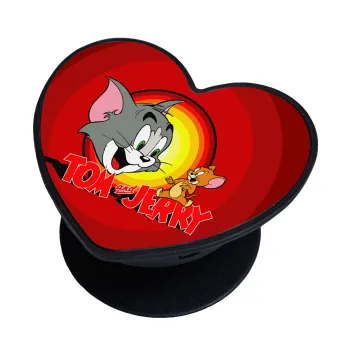 Tom and Jerry, Phone Holders Stand  καρδιά Μαύρο Βάση Στήριξης Κινητού στο Χέρι