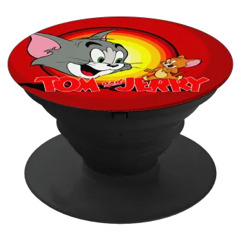Tom and Jerry, Phone Holders Stand  Μαύρο Βάση Στήριξης Κινητού στο Χέρι
