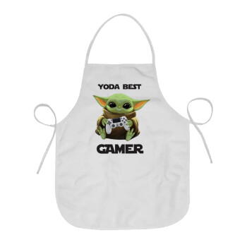 Yoda Best Gamer, Ποδιά Σεφ Ολόσωμη κοντή Ενηλίκων (63x75cm)