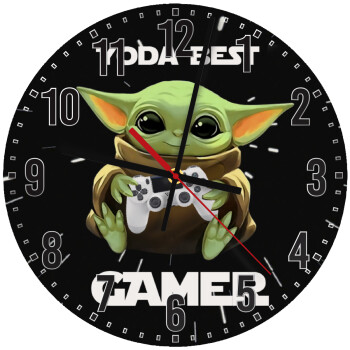 Yoda Best Gamer, Ρολόι τοίχου ξύλινο (30cm)