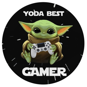 Yoda Best Gamer, Mousepad Στρογγυλό 20cm