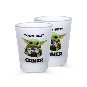 Yoda Best Gamer, Σφηνοπότηρα γυάλινα 45ml του πάγου (2 τεμάχια)