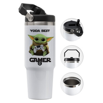 Yoda Best Gamer, Θερμός Ανοξείδωτο 30oz με χερούλι