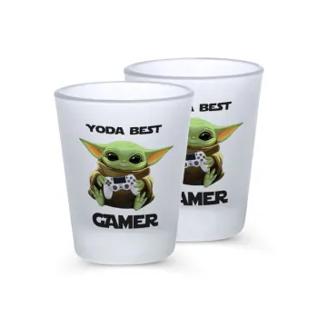Yoda Best Gamer, Σφηνοπότηρα γυάλινα 45ml του πάγου (2 τεμάχια)