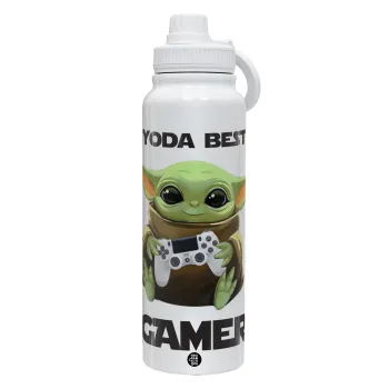 Yoda Best Gamer, Θερμός 1L Ανοξείδωτο με Βάση Κινητού & Διπλά Τοιχώματα