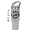 GREY color, 890ml (30oz) stainless Steel Tumbler with Handle