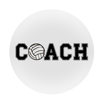 Volleyball Coach, Mousepad Στρογγυλό 20cm