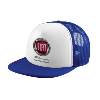 FIAT 500, Καπέλο Soft Trucker με Δίχτυ Blue/White 