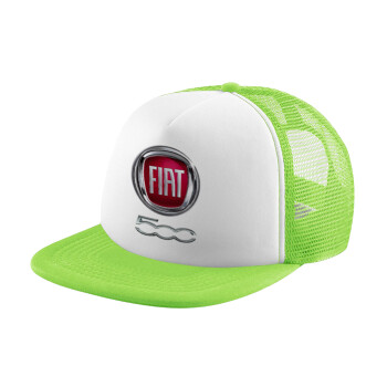FIAT 500, Καπέλο Soft Trucker με Δίχτυ Πράσινο/Λευκό