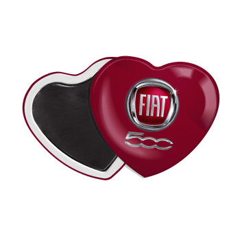 FIAT 500, Μαγνητάκι καρδιά (57x52mm)