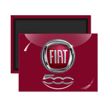 FIAT 500, Ορθογώνιο μαγνητάκι ψυγείου διάστασης 9x6cm