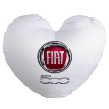 FIAT 500, Μαξιλάρι καναπέ καρδιά 40x40cm περιέχεται το  γέμισμα