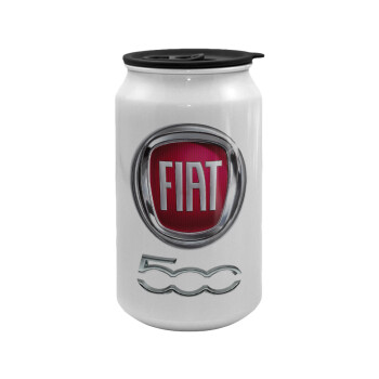 FIAT 500, Κούπα ταξιδιού μεταλλική με καπάκι (tin-can) 500ml