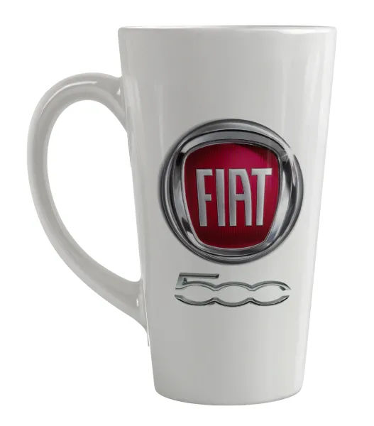 FIAT 500 — Large tapered latte mug, ceramic, 450ml