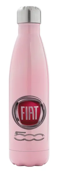 FIAT 500 — Metal mug thermos Pink Iridiscent (Stainless steel), double wall, 500ml