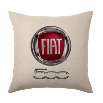 FIAT 500, Μαξιλάρι καναπέ ΛΙΝΟ 40x40cm περιέχεται το  γέμισμα