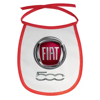 FIAT 500, Σαλιάρα μωρού αλέκιαστη με κορδόνι Κόκκινη