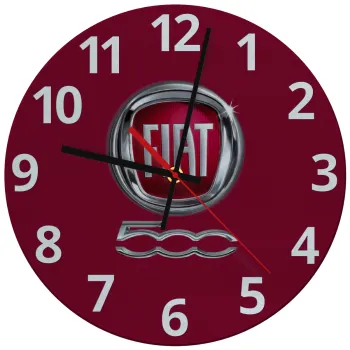 FIAT 500, Ρολόι τοίχου γυάλινο (30cm)