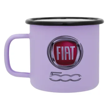 FIAT 500, Κούπα Μεταλλική εμαγιέ ΜΑΤ Light Pastel Purple 360ml