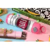 Easter candle, Childrens hot water bottle, stainless steel, with safety straw, PINK (500ml)