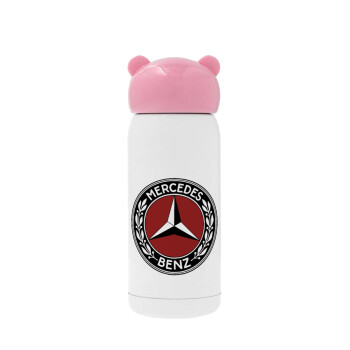 Mercedes vintage, Ροζ ανοξείδωτο παγούρι θερμό (Stainless steel), 320ml