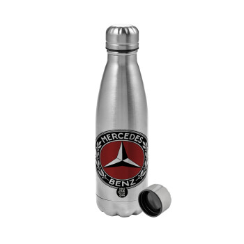 Mercedes vintage, Μεταλλικό παγούρι νερού, ανοξείδωτο ατσάλι, 750ml